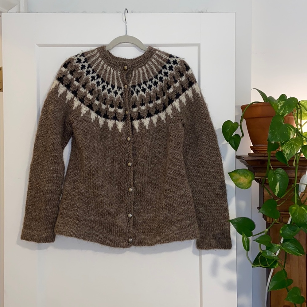 Hand-knit Icelandic Wool Sweater